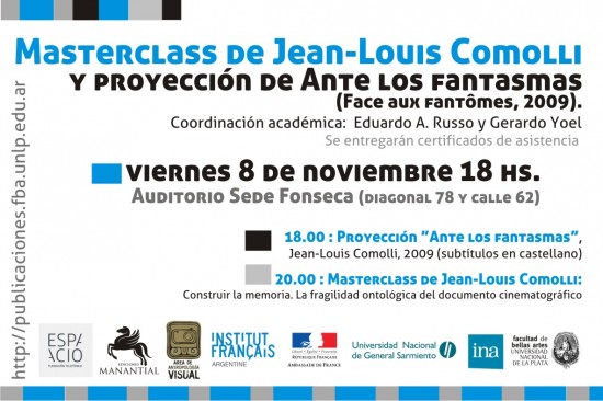 Jean Louis Comolli- Masterclass